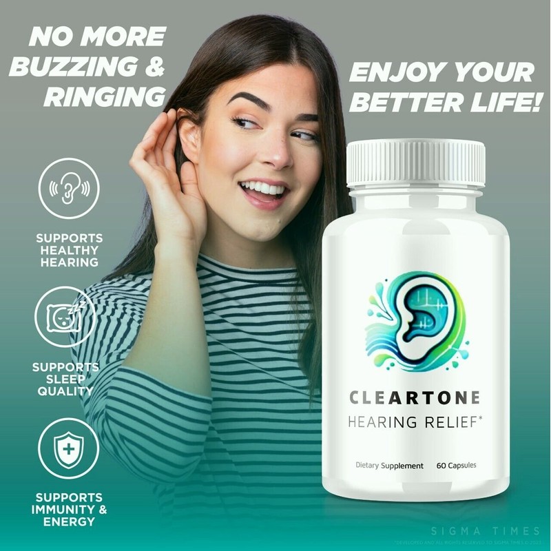 Cleartone (5 Pack) Cleartone Hearing Relief Capsules, ClearTone Pills for