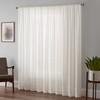 Eclipse Chelsea Modern Sheer Window Curtains, White, 52 x 108