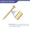 sourcing map 160 Pcs Small Tiny Nails 1.5mmx20mm(DXL) Tiny Brass