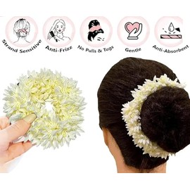 Artificial White Mogra Gajra for Hair Bun | Reusable Floral Hair Accessory for Traditional and Bridal Wear