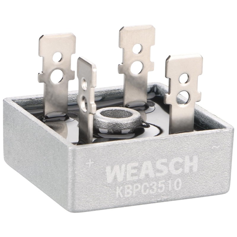 Weasch Bridge Rectifier Diode, KBPC3510, AC to DC, 1000V 35A,