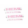 HEMI 5.7 Liter Emblem Overlay Decal - 2013-2018 Ram -