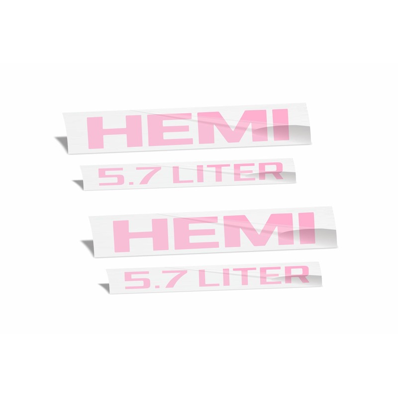 HEMI 5.7 Liter Emblem Overlay Decal - 2013-2018 Ram -