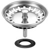 HUAERSICO Universal Sink 80 mm, Strainer Basket Stainless Steel 82