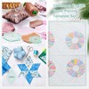 Cinnvoice 612 Pcs Patchwork Paper Piecing Supplies 12 Shapes Acrylic