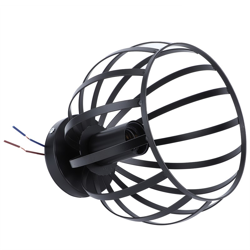 E27 Rustic Cage Chandelier Pendant Light Ceiling Lamp Shade for