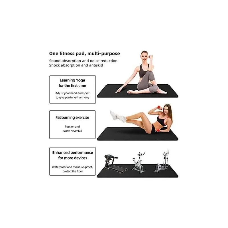 Alfombrilla Para Bicicleta Y Caminadora De Entrenamiento