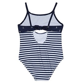 Nautica - Bañador de una Pieza para niña, Color Block Navy, 4