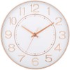 HZDHCLH Wall Clock, Quiet, Continuous Second Hand, Simple, Small, Diameter
