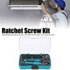 57Pcs Ratchet Screw Set Driver Bits with Socket Handle Manual