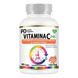 Vitamina C24h De Liberación Prolongada | 90 Cápsulas | Purely Organics