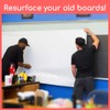 Whiteboard Wallpaper, Matte White, Large 4x8 ft Peel and Stick