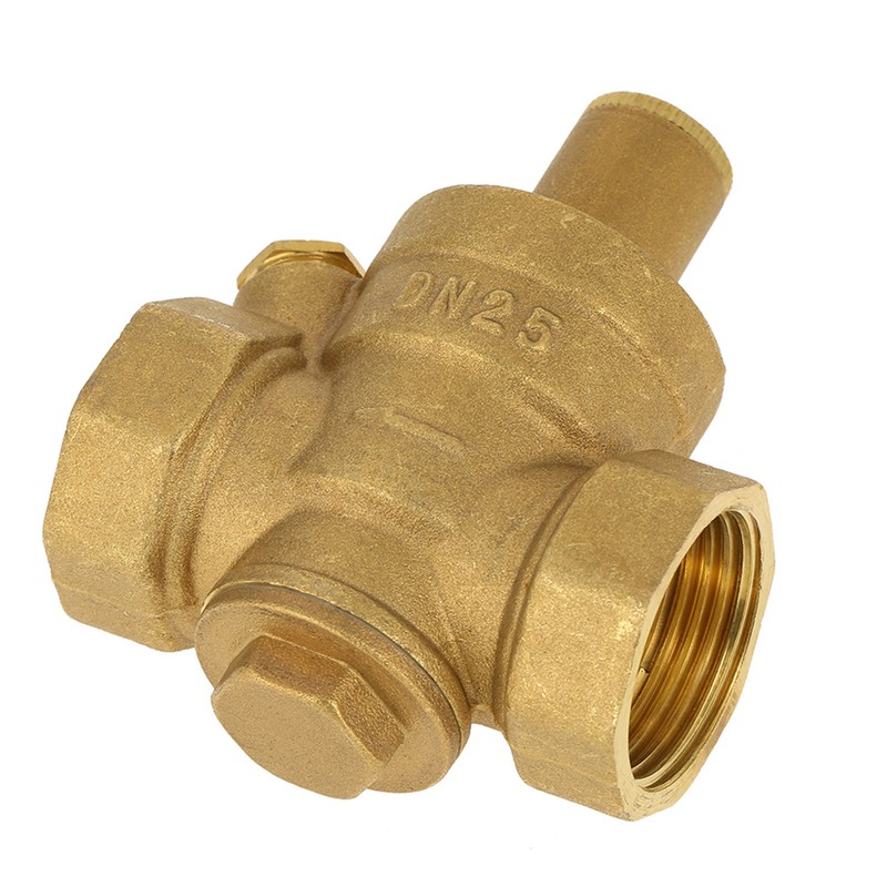 1pc Brass Adjustable Water Pressure Reducing Regulator Valve Thread DN25