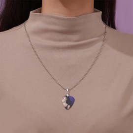 TUYRIEDSA GUTS Earrings Neckalce Set, Acrylic Purple Earrings Necklace,Album World Tour Merch Gift Earring Necklace Set, Concert Outfit for Women