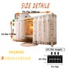Navhao 2 Panels,Bottom Bunk Bed Curtains Cloth Breathable Bed Canopy