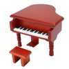 Wooden Music Box Piano Style Decorative Gold Plated Movement Pleasing
