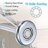 uxcell 10pcs 1.8" Steel Garage Door Rollers for 2" Garage