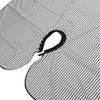 Hair Cut Cape Striped Polyester Waterproof Smooth Surface Neckline Adjustable