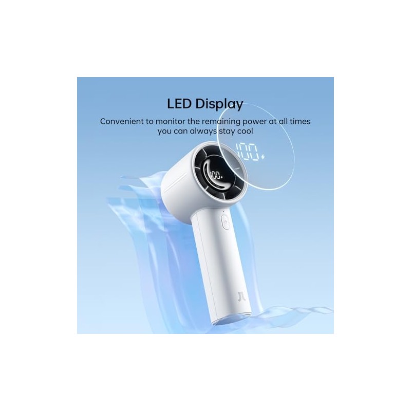 JISULIFE Handheld Turbo Fan with Long Battery Life