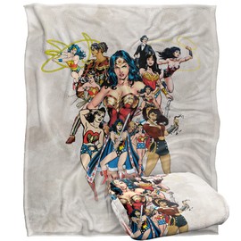 Wonder Woman Silky Touch Blanket, Super Soft, 152 x 127 cm