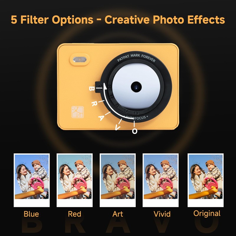 Z5S Instant Print Camera & Photo Printer, Bluetooth & Fun