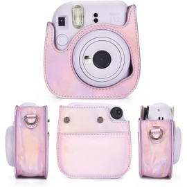 Leebotree Instant Cameras Camera Accessories Compatible with Instax Mini 12 Instant Camera Includes Bag/Album/Frame Sticker/Corner Sticker (Magic Pink)