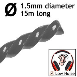 SPARES2GO 1.5 mm Low Noise 15 m Long Strimmer Trimmer Brush Cutter per string line