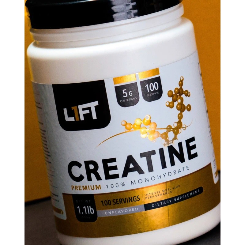 Lift Creatina Monohidratada L1ft 500 Gr 100 Servicios Sin Sabor