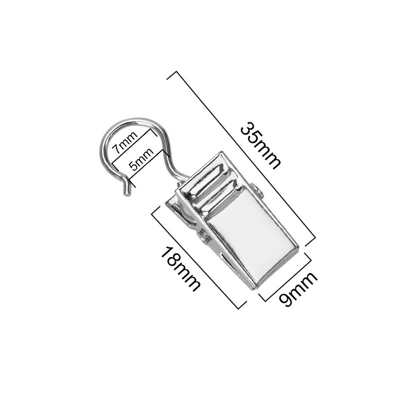 Curtain Hook Clips, Insert Your Preferred Fabric for Your Own