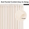Ivory Backdrop Curtains Photography Background Drapes: 20ft x 10ft Polyester