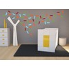 Confetti Wall Sticker Shapes Party Decorating Wall Décor Red Orange