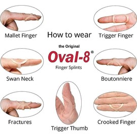 3-Point Products Oval-8 Finger Splint - Size 4