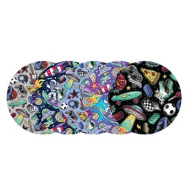 Glucomart Waterproof Sensor Covers for Libre 3 & Lingo (5 Count) – Sweatproof Adhesive Patches for CGM Protection, Long-Lasting 14-Day Stick, Hypoallergenic Overlay (Boy Things)