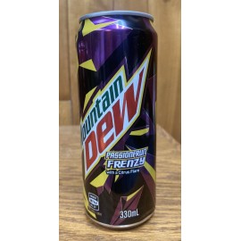 Mountain Dew NEW Unopened Mountain Dew Passionfruit Frenzy 330 ml Slim Can Full Sealed