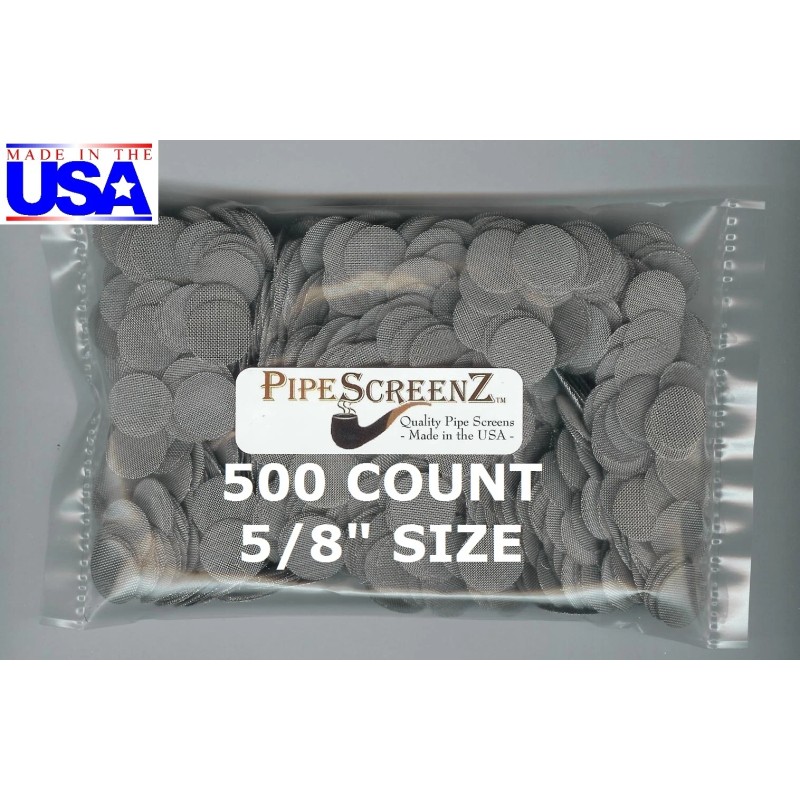 PipeScreenZ™ 1500+ Stainless Steel Pipe Screens 3 SIZES/ 500+ Count