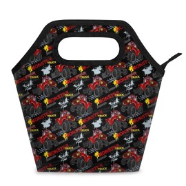 Eizlang Lunch Bag Cute Tote Lunch Bag Gifts Reusable Insulated Lunch Box for Men and Women Work Travel Outdoor Picnic Tote Bag Truck Pattern