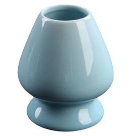 GNAUMORE Chasen Holder, Chasen Holder, Broom Holder for Tea Ceremony, Lifestyle Matcha Broom Holder, Azure Blue Matcha Broom Holder, Ceramic Matcha Brush Holder
