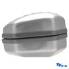 Tccase CY-3075-31 Glasses Case, Hard, Spring Type, Aluminum, Plated, Lightweight,