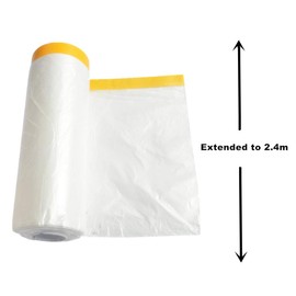 Sinzau 7.9 x 49 feet Dust Sheet Roll, Dust-Proof & Waterproof Shields for Painting, Decorating, Furniture Covering