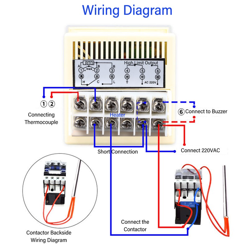 Intelligent Digital Temperature Controller Multifunctional Accurate Digital Display Thermostat Control