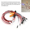 12 LED Flashing Bright Light Strobe Lamps Kit System for