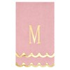 50 Pcs Scalloped Disposable Hand Towels Monogrammed Decorative Paper Napkins