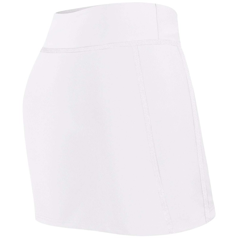 Blevonh - Faldas de tenis para mujer, con bolsillos, Blanco,