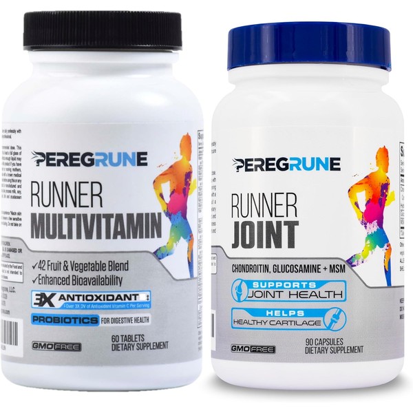 PEREGRUNE Runner Multivitamin & Joint Support Supplement – Antioxidants, Vitamin