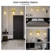BoostArea 3 Light Track Lighting Fixtures Ceiling, Gold Kitchen Lighting