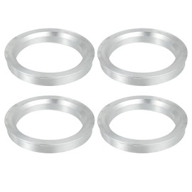 ACROPIX 71.6mm to 56.1mm Universal Car Hub Centric Rings Silver Tone - Pack of 4
