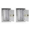 2Pcs Key Switch Box Stainless Steel Universal with Keys Accessory
