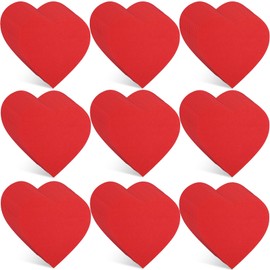 Ctosree 500 Pcs Heart Cutouts Bulk 4 Inch Red Heart Shape Paper Cut Outs Valentines Hearts Shape Die Cuts for Valentine's Day Love and Peace Craft Projects