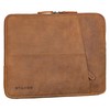 STILORD 'Cannes' Slim Real Leather Laptop Bag 15.6 Inch &