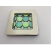 Ice Blue and Lime Green Iridescent Magnet Set